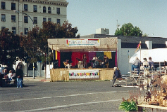 The center stage at the Merced Art Festival
